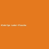 Klebrige Leder-Flasche
